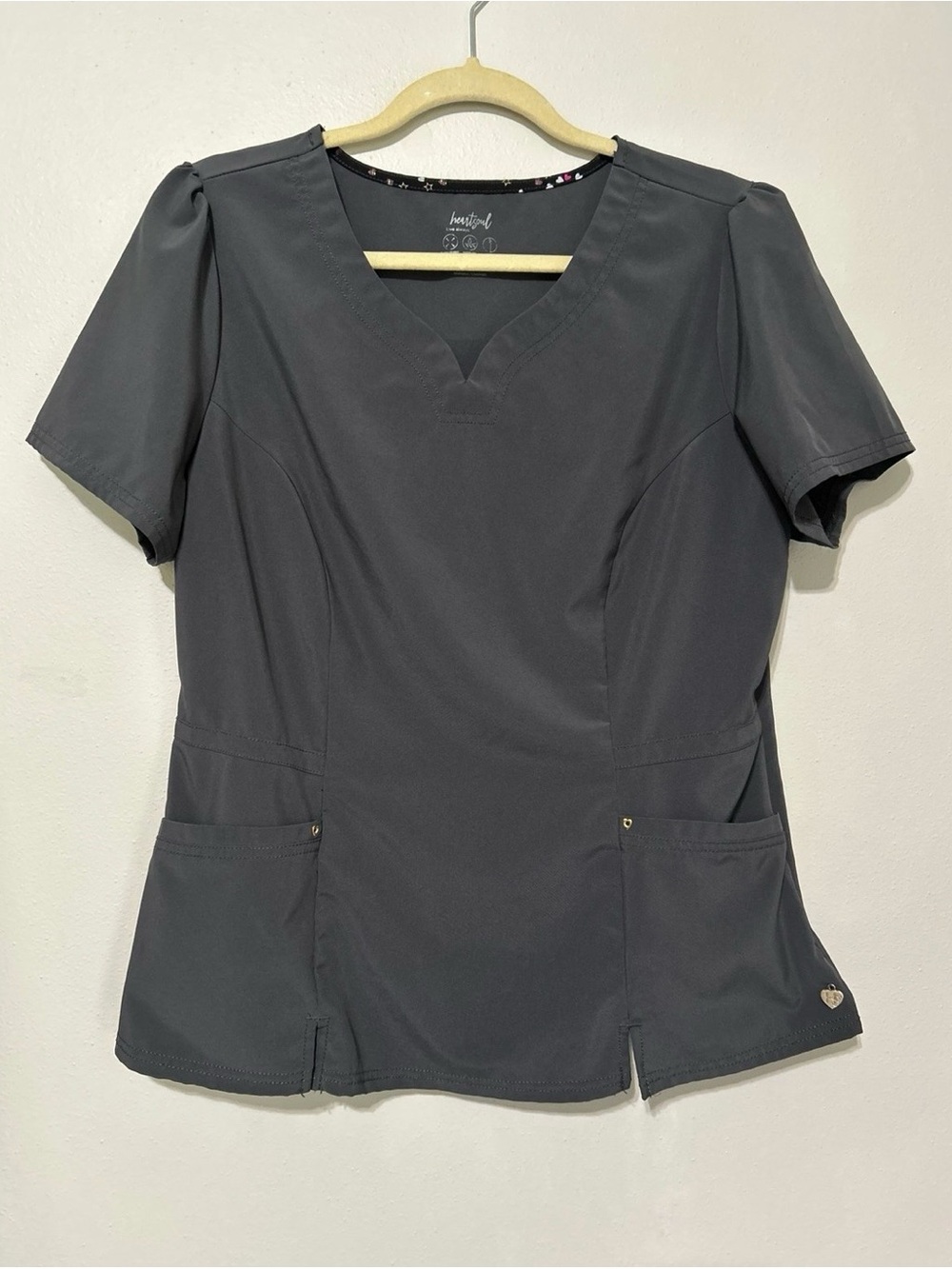Lot of 10 scrub nursing tops mixed lot grey black Vera Bradley Urbane m/l - Picture 9 of 16